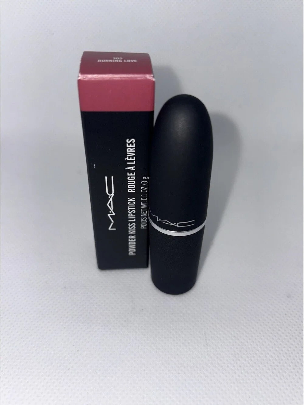 M•A•C 305 Burning Love BRAND NEW IN BOX Powder Kiss Lipstick RARE to Find